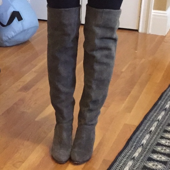 dolce vita gray suede booties